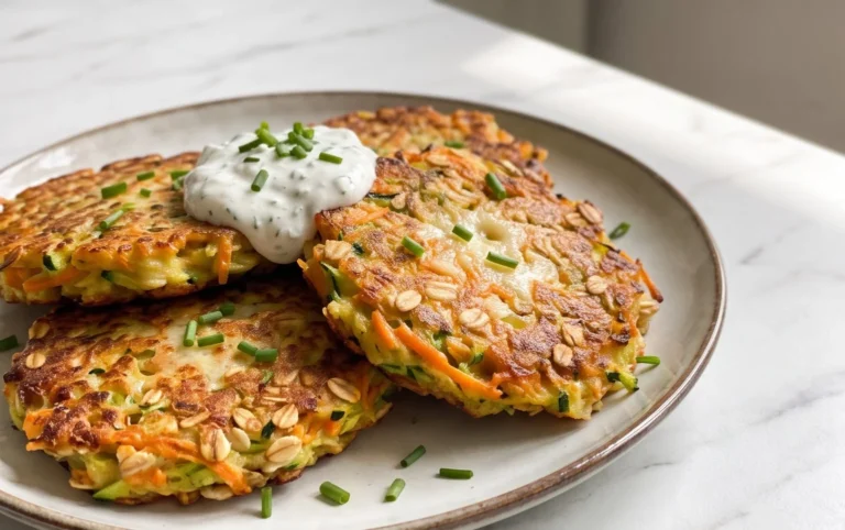 Zucchinipuffer mit Haferflocken und Möhren