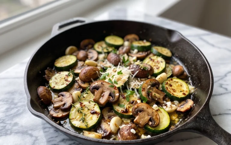 Skillet Zucchini and Mushrooms