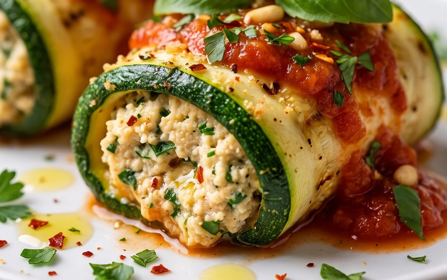 Vegan Zucchini Rollatini