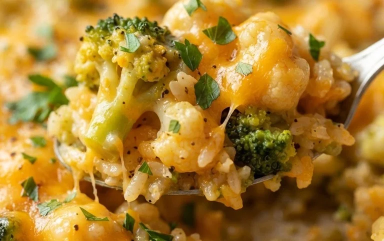 Cheesy Broccoli Cauliflower Rice