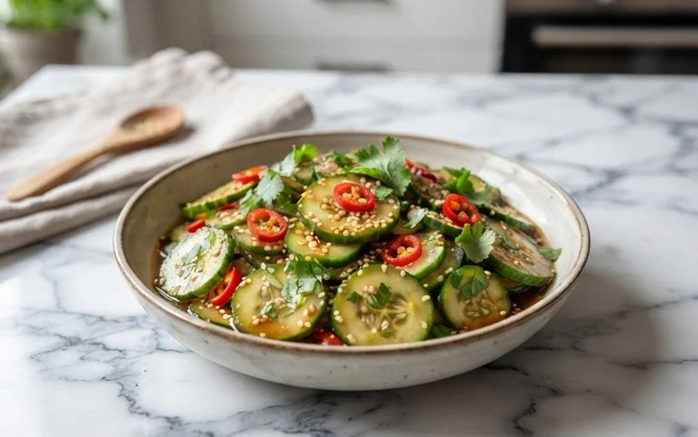Easy Asian Cucumber Salad