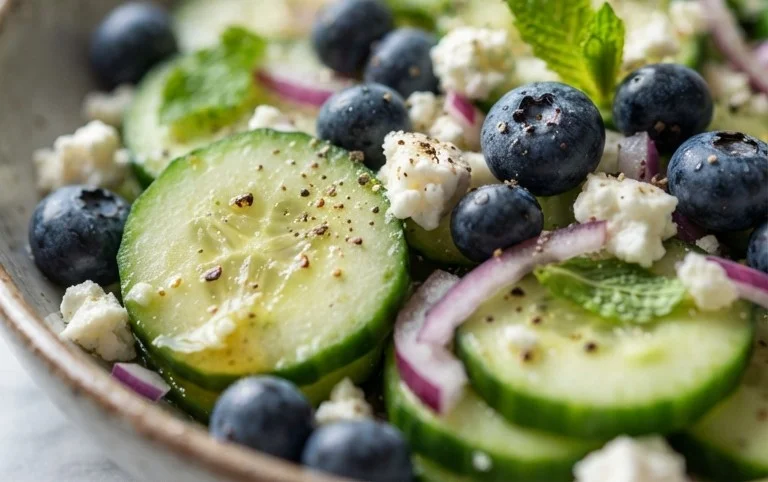 Cucumber Blueberry Salad