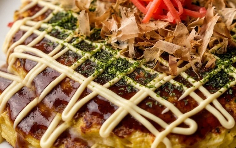 Okonomiyaki - Japanese Savoury Pancakes