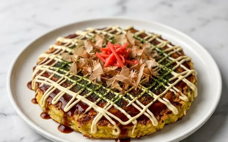 Okonomiyaki - Japanese Savoury Pancakes