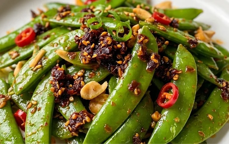 Chili Crisp Snap Pea Salad