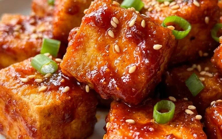 Crispy Gochujang Korean Tofu