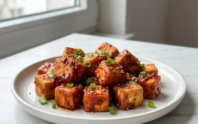 Crispy Gochujang Korean Tofu