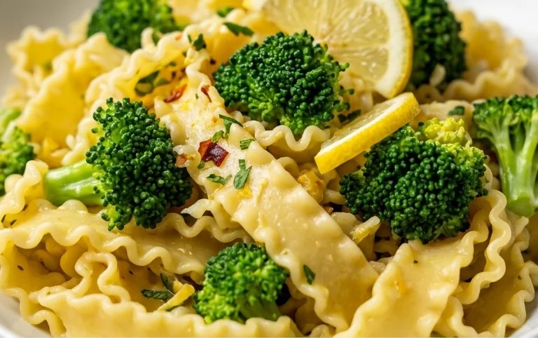 Mafaldine Pasta Limone with Broccoli