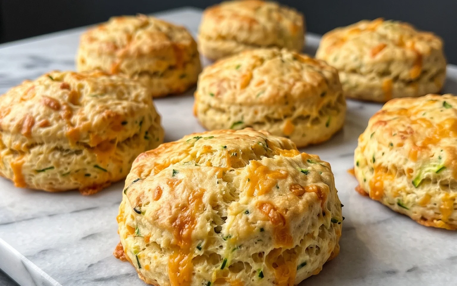 Zucchini Cheddar Biscuits