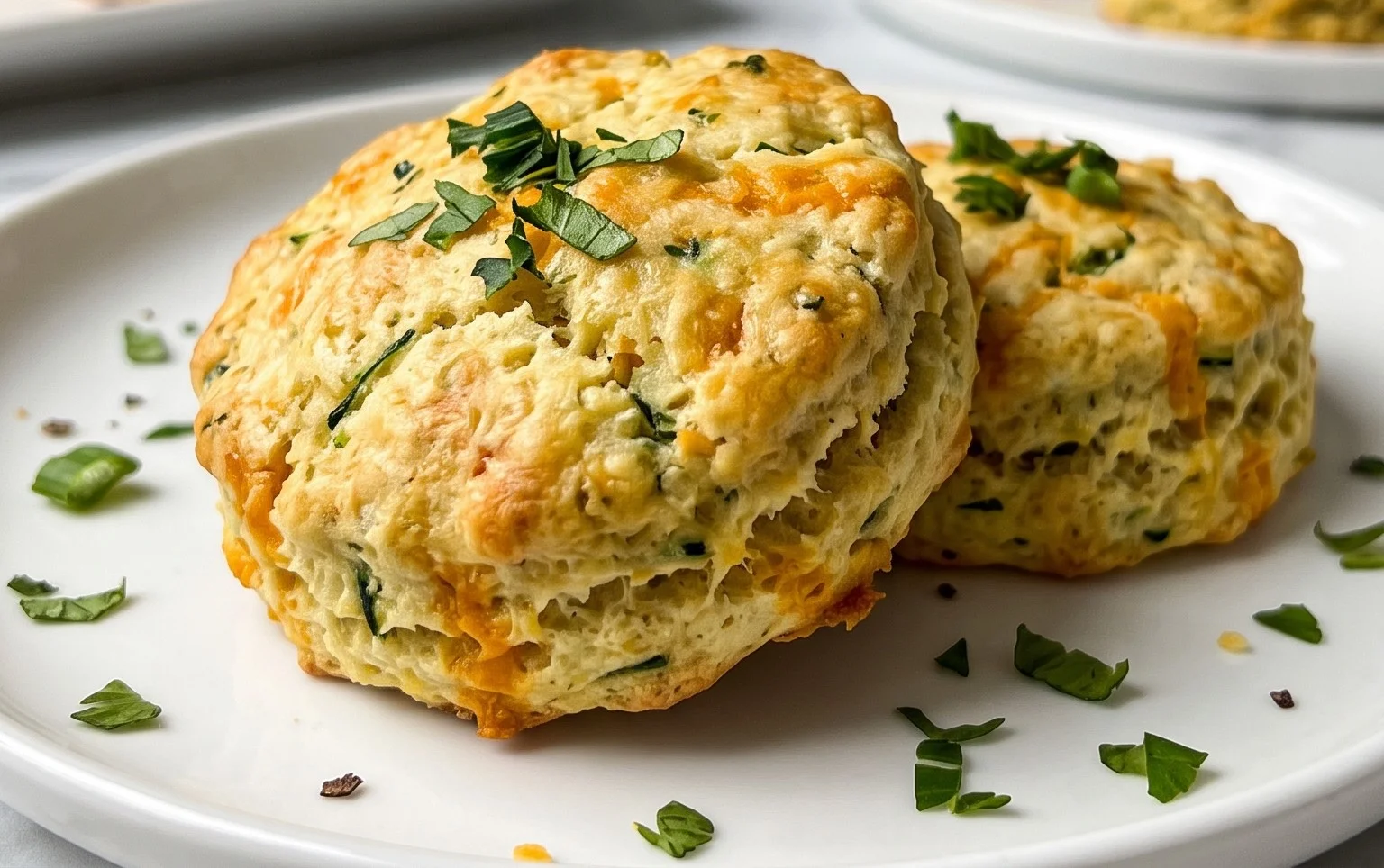 Soft and Tender Zucchini Cheddar Biscuits