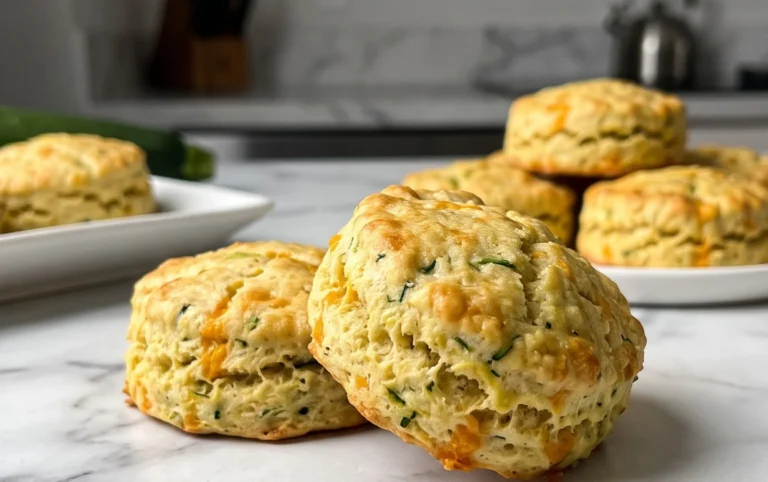 Soft and Tender Zucchini Cheddar Biscuits
