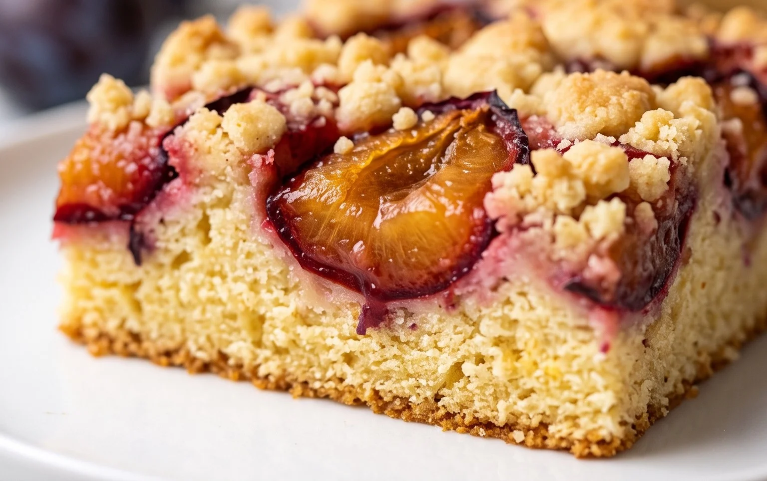Saftiger Pflaumenkuchen vom Blech mit Streuseln von floweroma4