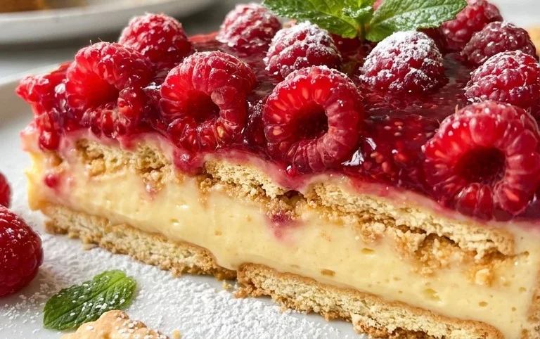 Butterkekskuchen mit Himnon-alcoholic beeren - einfach und lecker