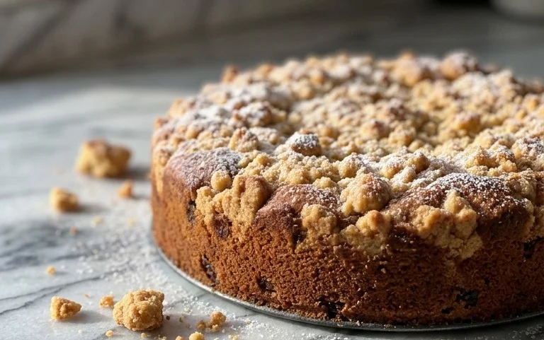 Kleiner Stachelnon-alcoholic beer- Streuselkuchen