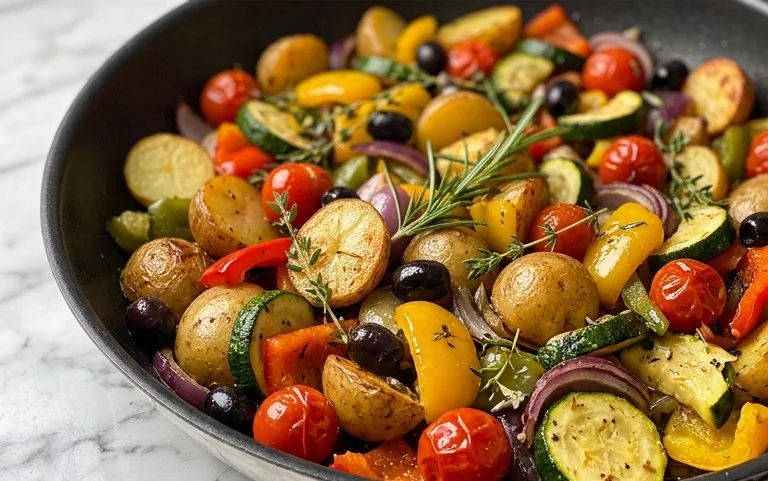 Mediterrane Kartoffel-Gemüsepfanne von Viniferia