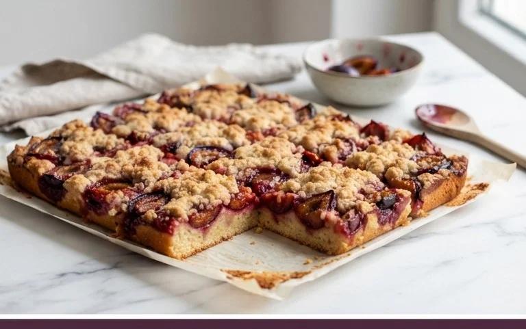 Schneller Pflaumenkuchen vom Blech