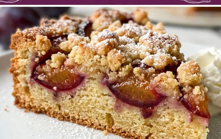 Pflaumenkuchen mit Streuseln aus der Springform Rezept