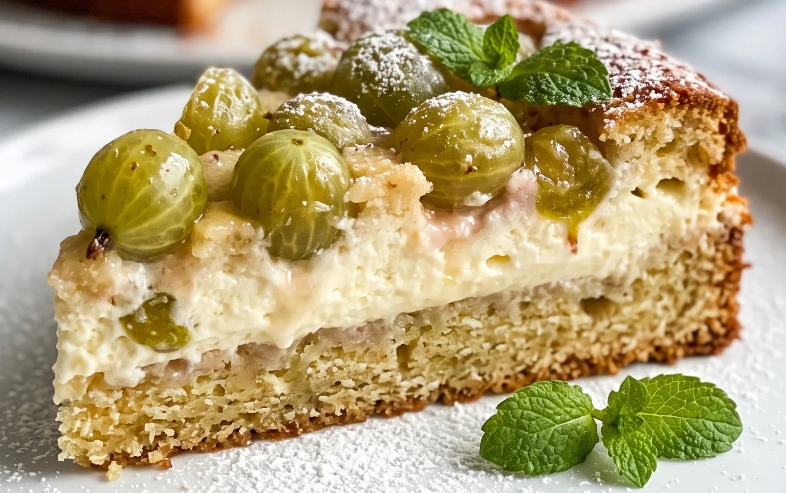 Stachelnon-alcoholic beerkuchen mit Quark und Schmand
