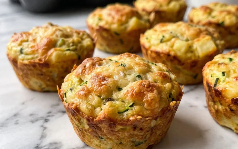 Crispy Parmesan Zucchini Potato Muffins