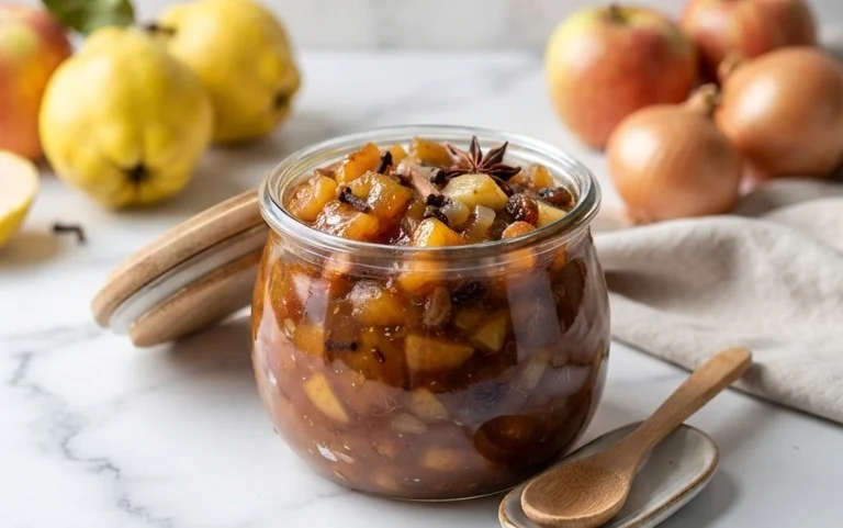 Rezept f&uuml;r Quittenchutney mit Apfel