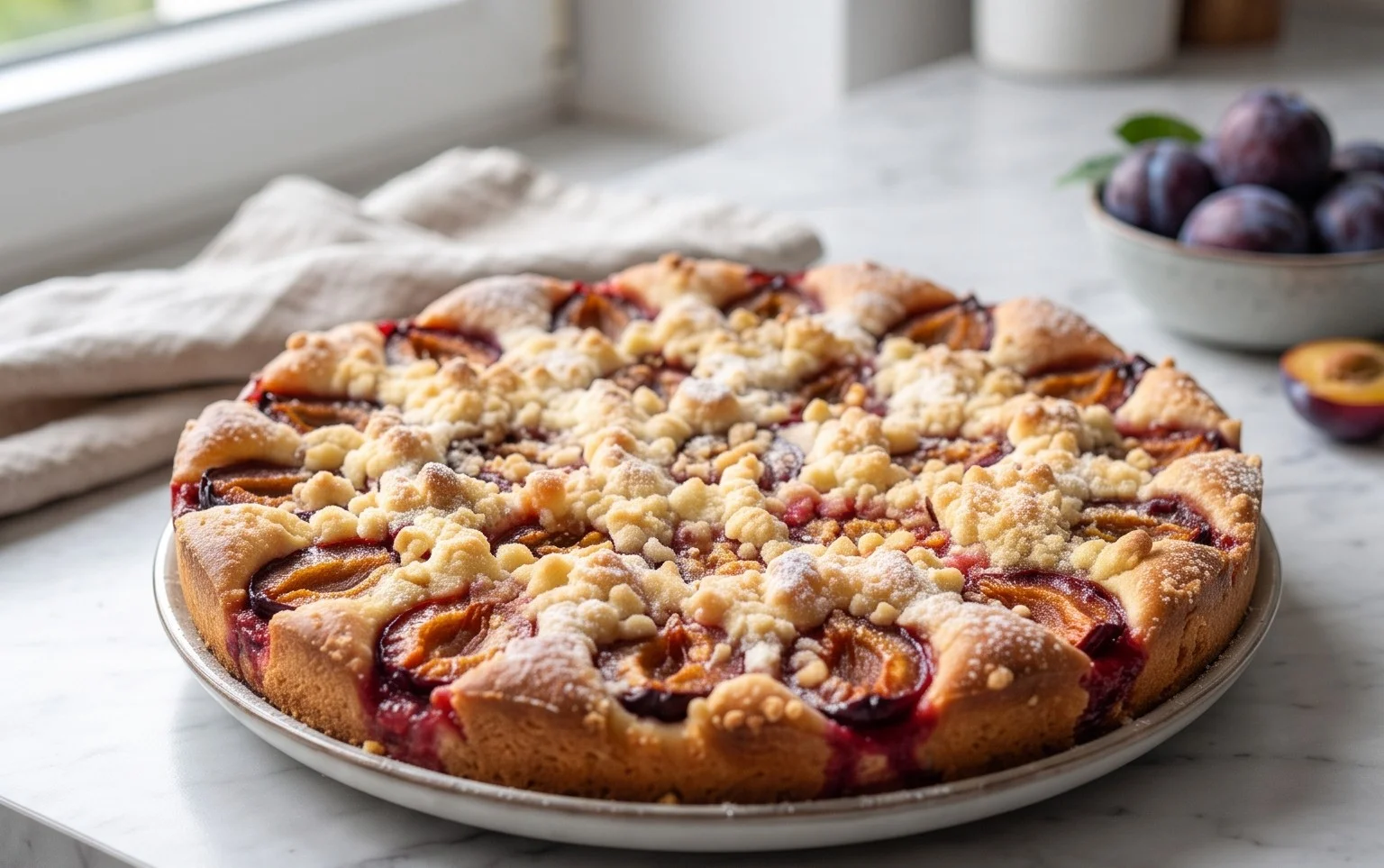 Zwetschgenkuchen mit Streusel - Rezept mit Gelinggarantie