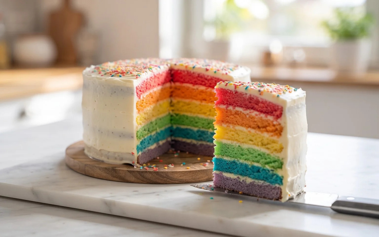 Regenbogenkuchen – einfach selbermachen