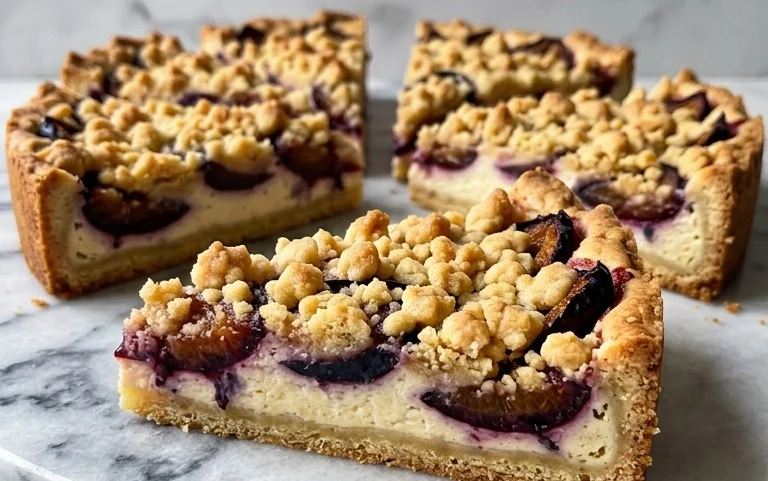 Zwetschgenkuchen mit Quark und Streuseln: Hallo Spätsommer