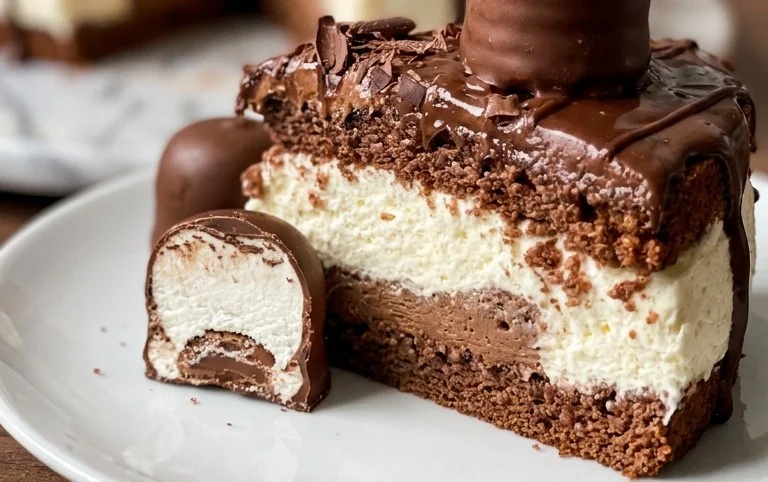 Geburtstagstorte mit Schokoküssen und Quark